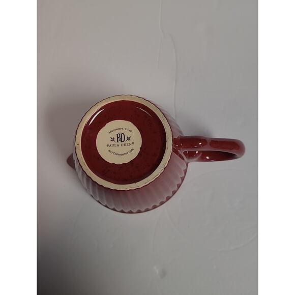 Paula Deen Kitchen Measuring Cup Dark Red Speckled Stoneware Ceramic 2 Cup - Picture 7 of 8